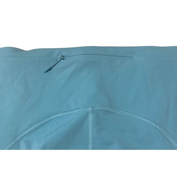 LULULEMON Utility Blue Wunder Under Train High-Rise Pocket 6" Spandex Shorts 6 - Picture 7 of 8